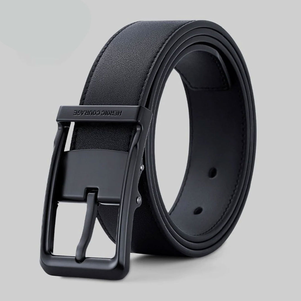 SuitLock Signature - Men’s 2025 Genuine Leather Pin-Buckle Belt – Classic Business Suit
