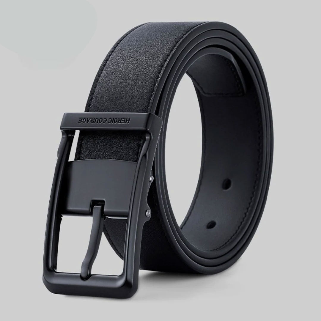 SuitLock Signature - Men’s 2025 Genuine Leather Pin-Buckle Belt – Classic Business Suit