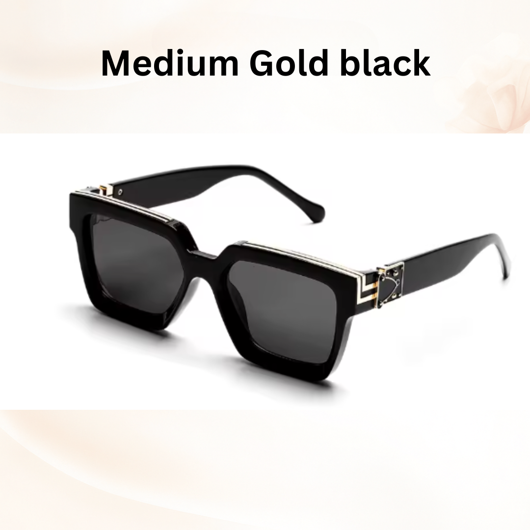 Luxury Millionaire Shades - Retro Square Sunglasses