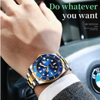 EliteSport - Automatic Date Quartz Men’s Waterproof Chronograph Watch