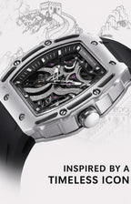 Mark Fairwhale Great Wall Edition – Men's Skeleton Automatic Watch with Architectural Detailing