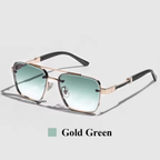 Premium Pilot Gradient Shades - Luxury Gradient Square Pilot Sunglasses with Metal Frame