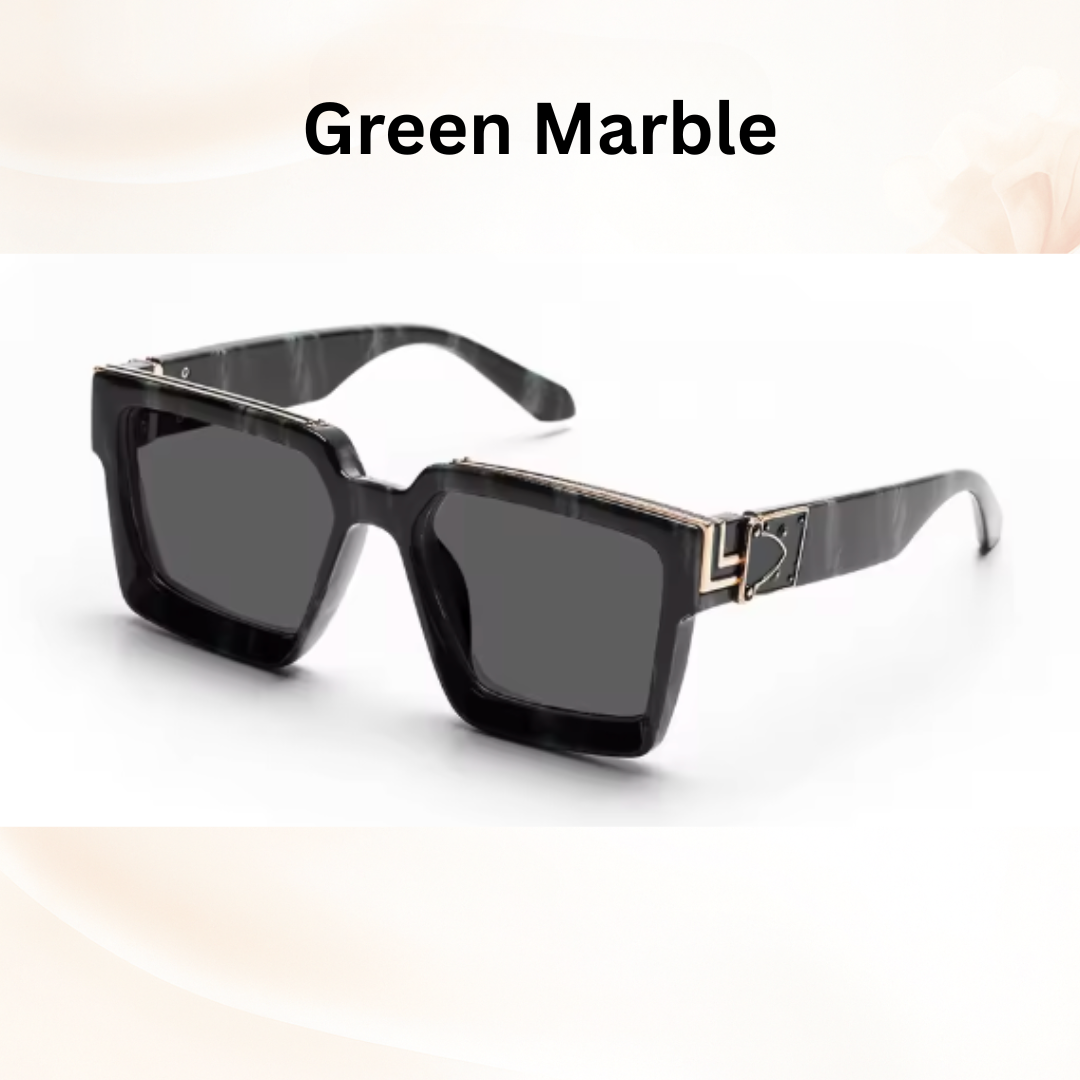 Luxury Millionaire Shades - Retro Square Sunglasses