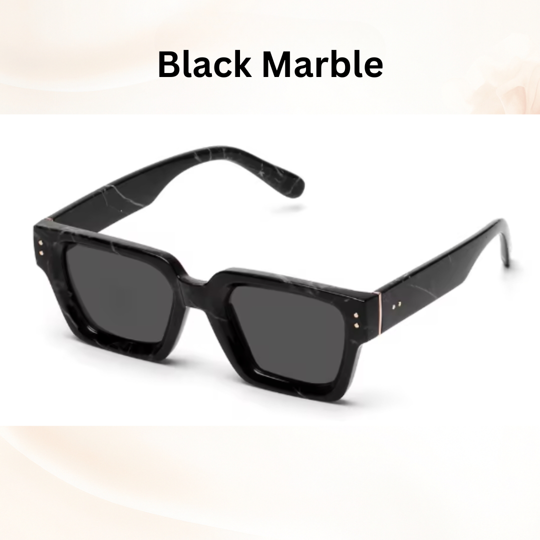 Luxury Millionaire Shades - Retro Square Sunglasses