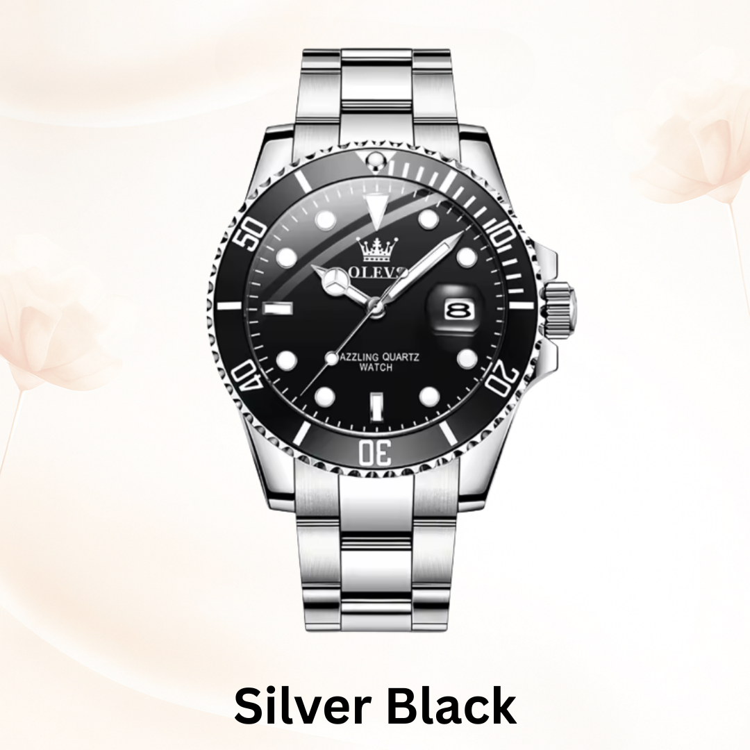 EliteSport - Automatic Date Quartz Men’s Waterproof Chronograph Watch