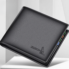 Kangaroo EliteSlim Wallet - 2025 Premium Top-Grain Cowhide Leather Men’s Slim Bifold Wallet with Integrated Multi-Card Holder