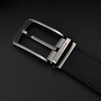 SuitLock Signature - Men’s 2025 Genuine Leather Pin-Buckle Belt – Classic Business Suit
