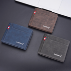 UrbanPilot Executive Wallet - Modern Canvas Men’s Bifold Leather Travel Wallet