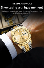 Aegis WeekMaster – Men’s Military Quartz Watch, 5 ATM Waterproof with Luminous Hands, Date & Week Display, Stainless-Steel Strap