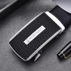 Executive Ratchet Belt - Montagut Executive Ratchet Belt – Full-Grain Cowhide Automatic Buckle