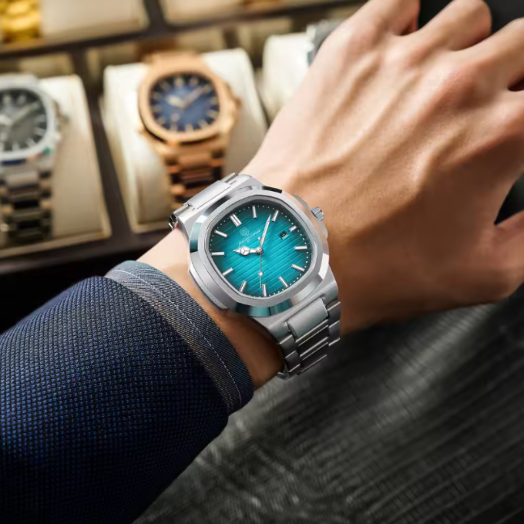 Vertex Executive Chronograph - 2025 Vertex Series Quartz Chronograph Men’s 3ATM Waterproof Stainless-Steel Business Watch
