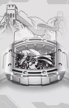 Mark Fairwhale Great Wall Edition – Men's Skeleton Automatic Watch with Architectural Detailing