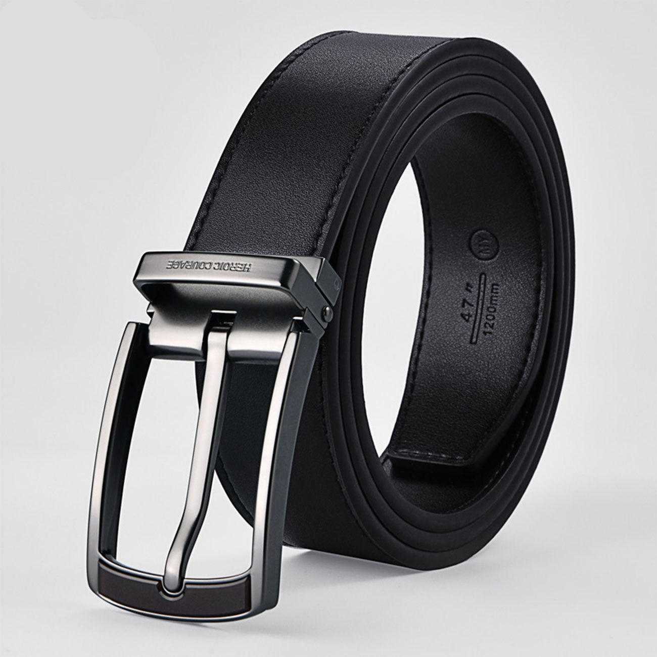 SuitLock Signature - Men’s 2025 Genuine Leather Pin-Buckle Belt – Classic Business Suit