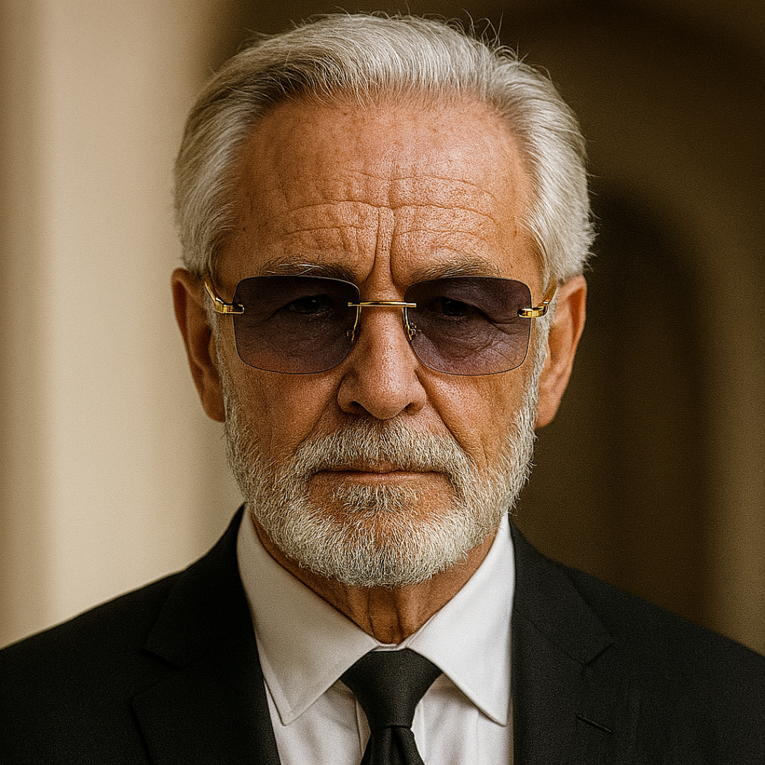 EdgeCut Rimless Shades - UV400 Rimless Square Metal Sunglasses