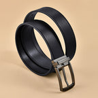 SuitLock Signature - Men’s 2025 Genuine Leather Pin-Buckle Belt – Classic Business Suit