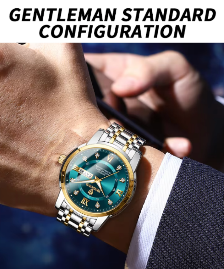 ApexSport Elite Diver - Men’s Luxury 3ATM Waterproof Quartz Date Watch