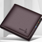 Kangaroo EliteSlim Wallet - 2025 Premium Top-Grain Cowhide Leather Men’s Slim Bifold Wallet with Integrated Multi-Card Holder