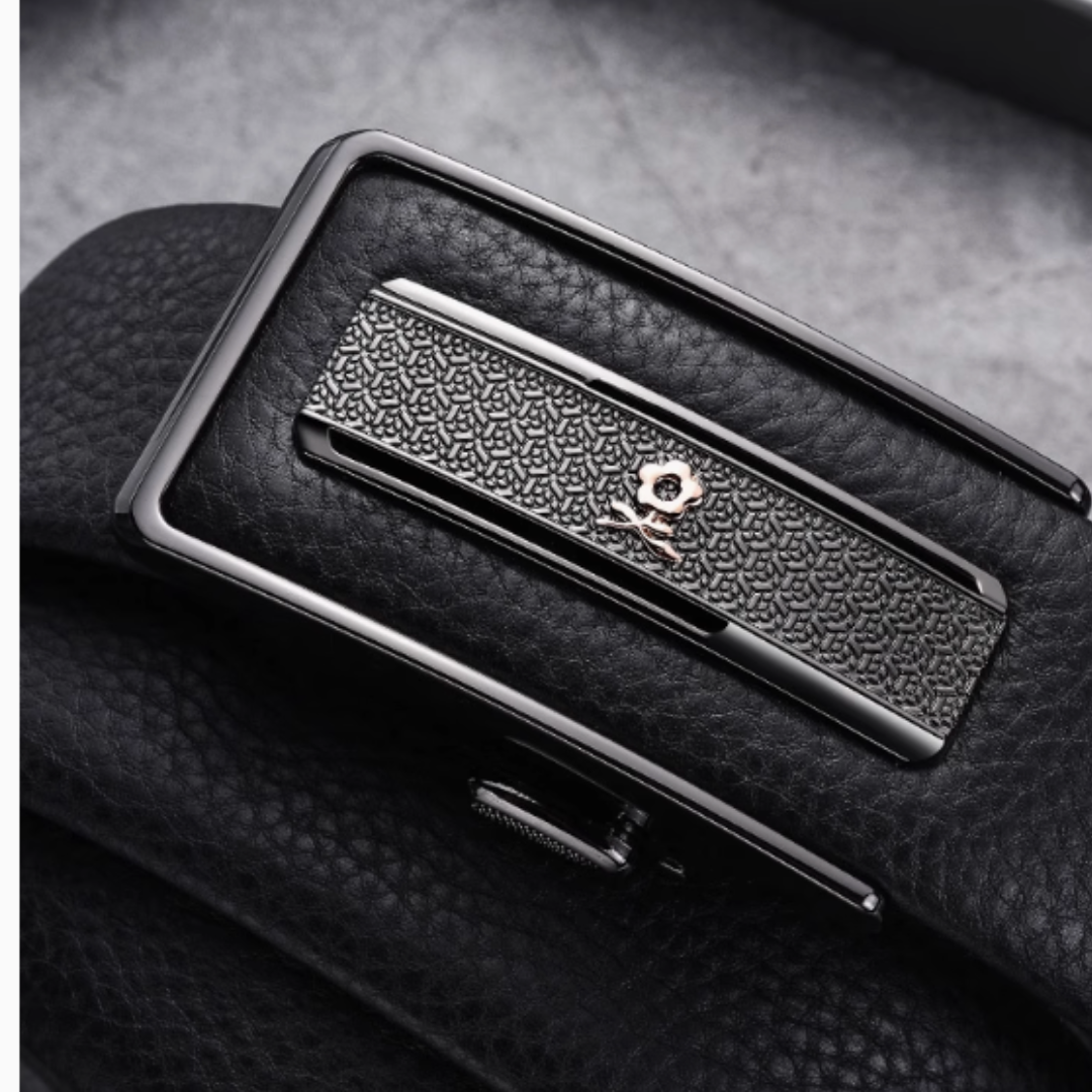 Executive Ratchet Belt - Montagut Executive Ratchet Belt – Full-Grain Cowhide Automatic Buckle