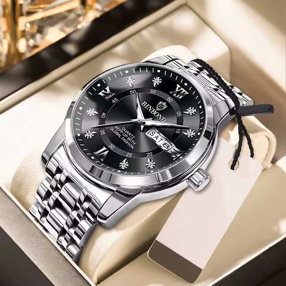 ApexSport Elite Diver - Men’s Luxury 3ATM Waterproof Quartz Date Watch