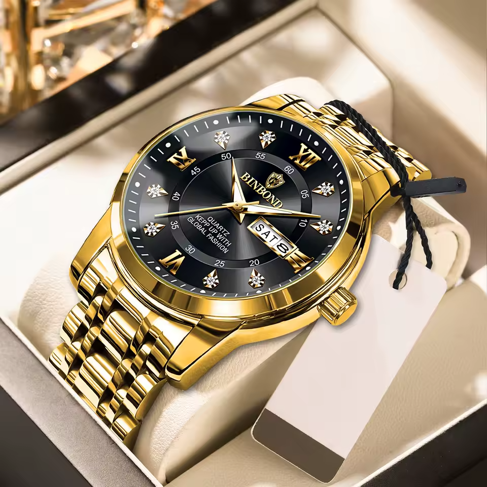ApexSport Elite Diver - Men’s Luxury 3ATM Waterproof Quartz Date Watch