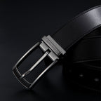 SuitLock Signature - Men’s 2025 Genuine Leather Pin-Buckle Belt – Classic Business Suit
