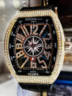Luxury Rhinestone Decorated Quartz Watch
