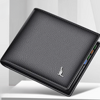 Kangaroo EliteSlim Wallet - 2025 Premium Top-Grain Cowhide Leather Men’s Slim Bifold Wallet with Integrated Multi-Card Holder