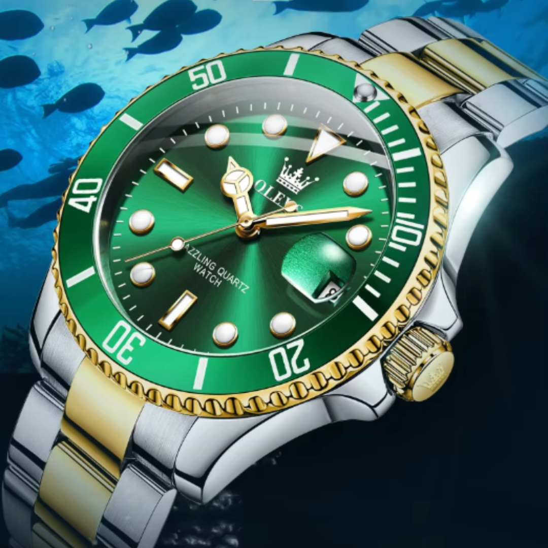 EliteSport - Automatic Date Quartz Men’s Waterproof Chronograph Watch