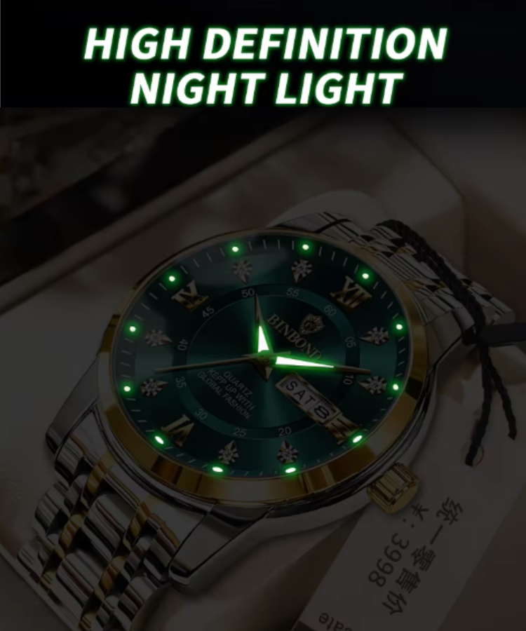 ApexSport Elite Diver - Men’s Luxury 3ATM Waterproof Quartz Date Watch