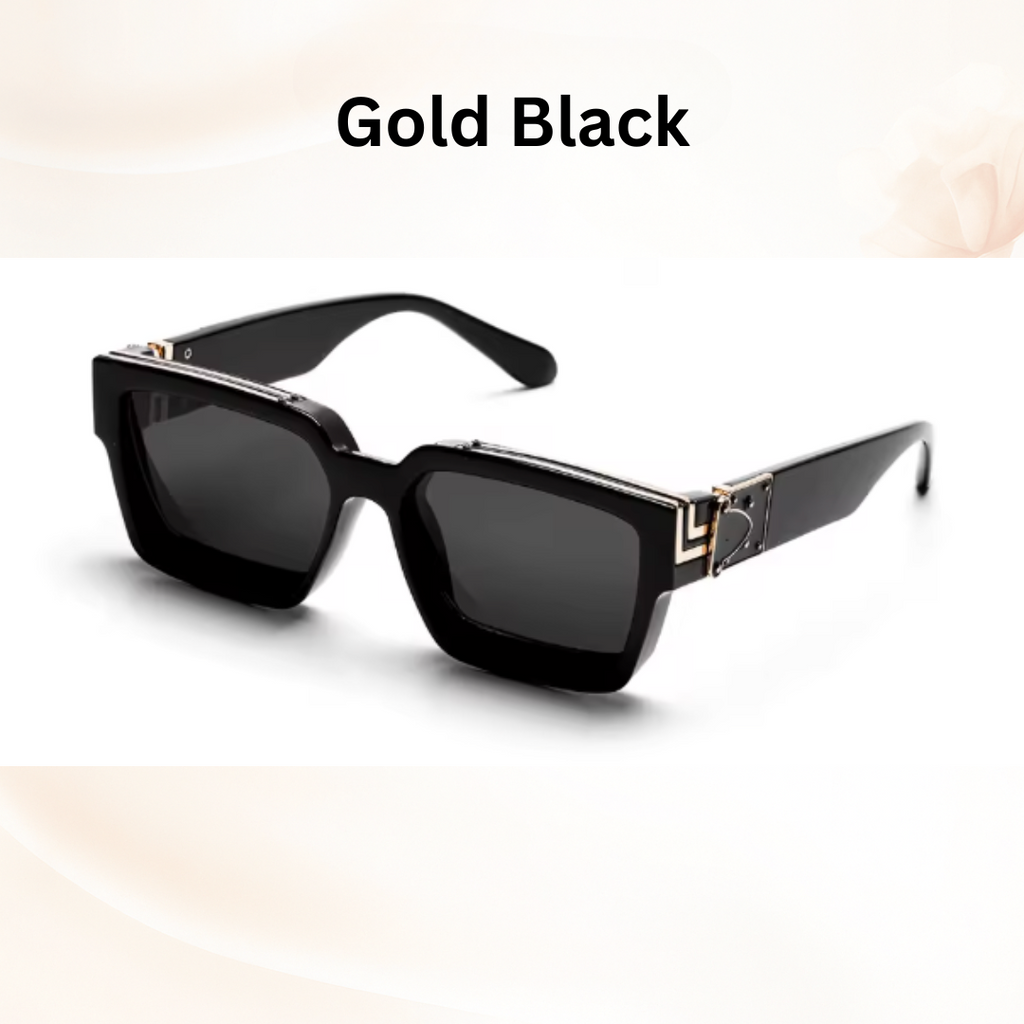 Luxury Millionaire Shades - Retro Square Sunglasses