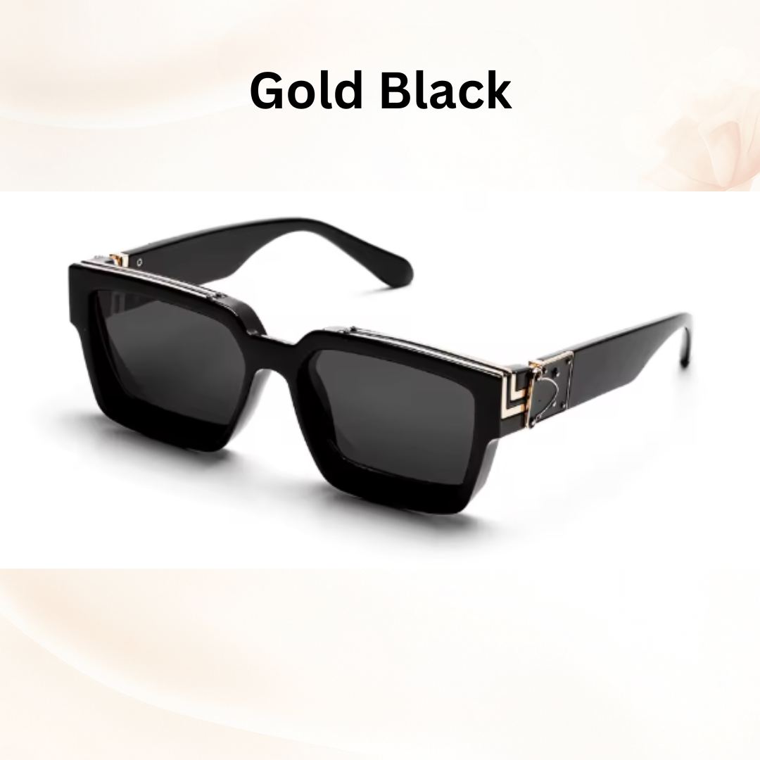 Luxury Millionaire Shades - Retro Square Sunglasses