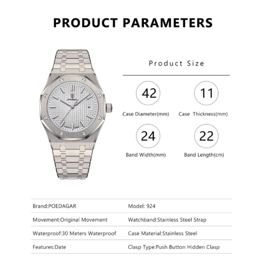 Aurum Edge | Elite Men's Quartz Watch