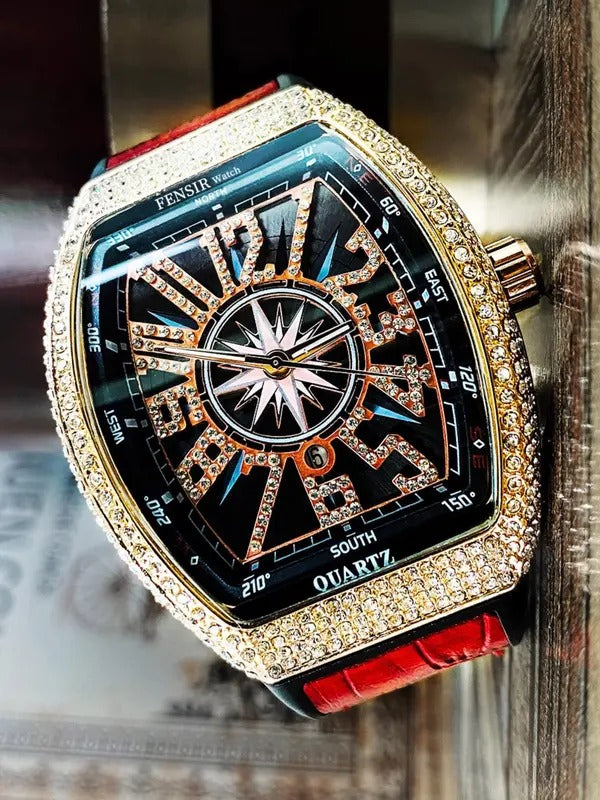 Luxury Rhinestone Decorated Quartz Watch