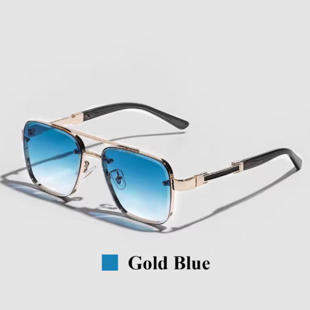 Premium Pilot Gradient Shades - Luxury Gradient Square Pilot Sunglasses with Metal Frame