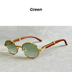 Woodland Aura Ovals - TimberOval Unisex Designer Wooden Sunglasses