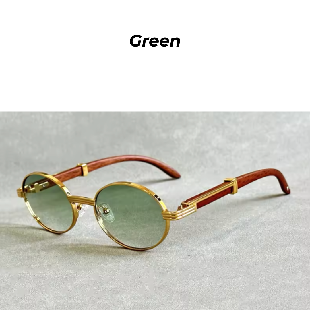 Woodland Aura Ovals - TimberOval Unisex Designer Wooden Sunglasses