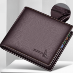 Kangaroo EliteSlim Wallet - 2025 Premium Top-Grain Cowhide Leather Men’s Slim Bifold Wallet with Integrated Multi-Card Holder
