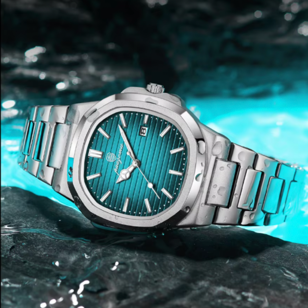 Vertex Executive Chronograph - 2025 Vertex Series Quartz Chronograph Men’s 3ATM Waterproof Stainless-Steel Business Watch