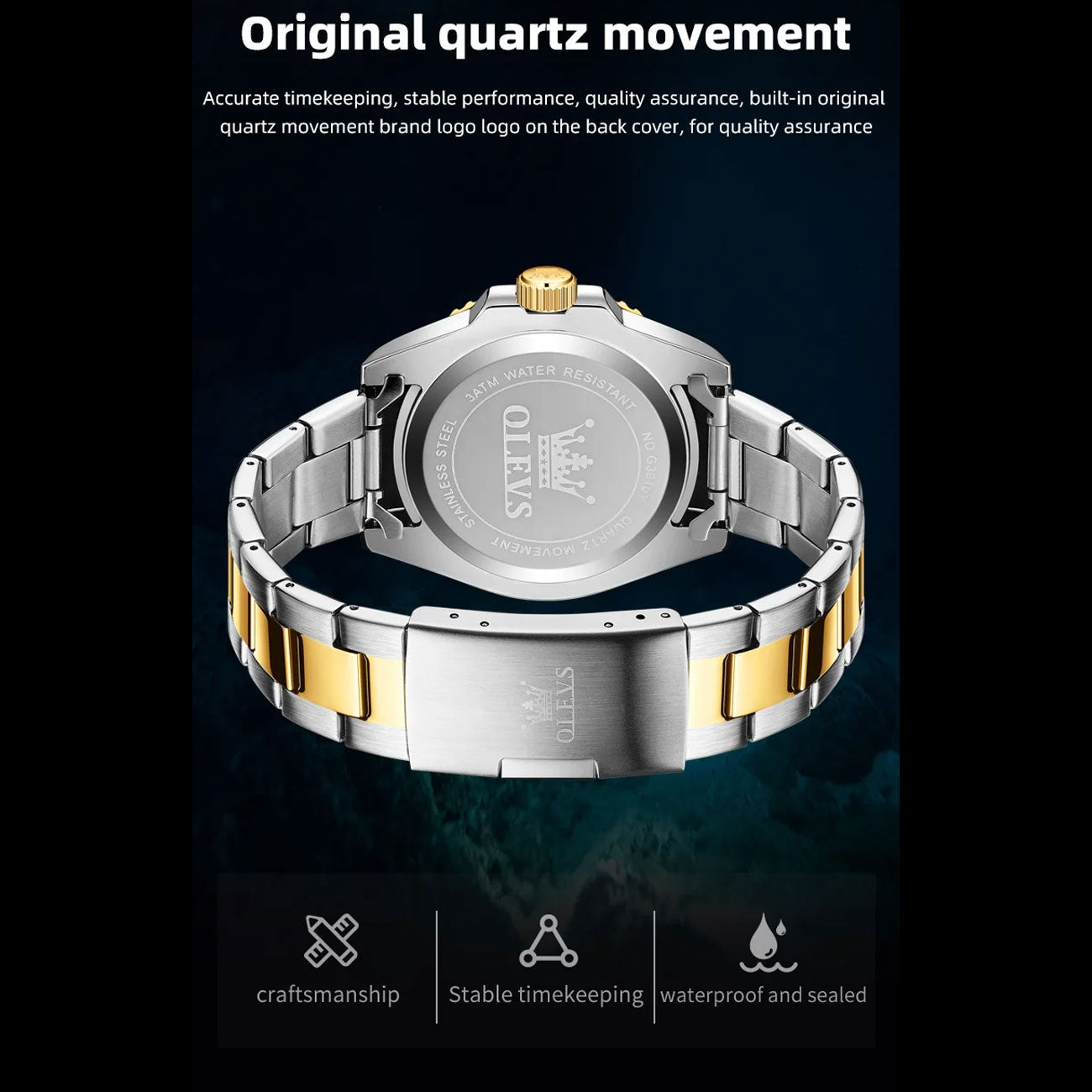 NobleQuartz | Classic Men’s Timepiece