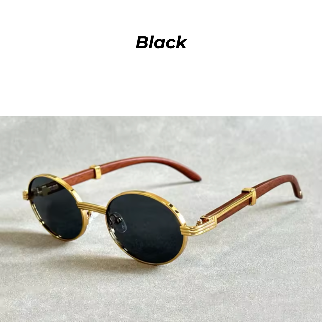 Woodland Aura Ovals - TimberOval Unisex Designer Wooden Sunglasses