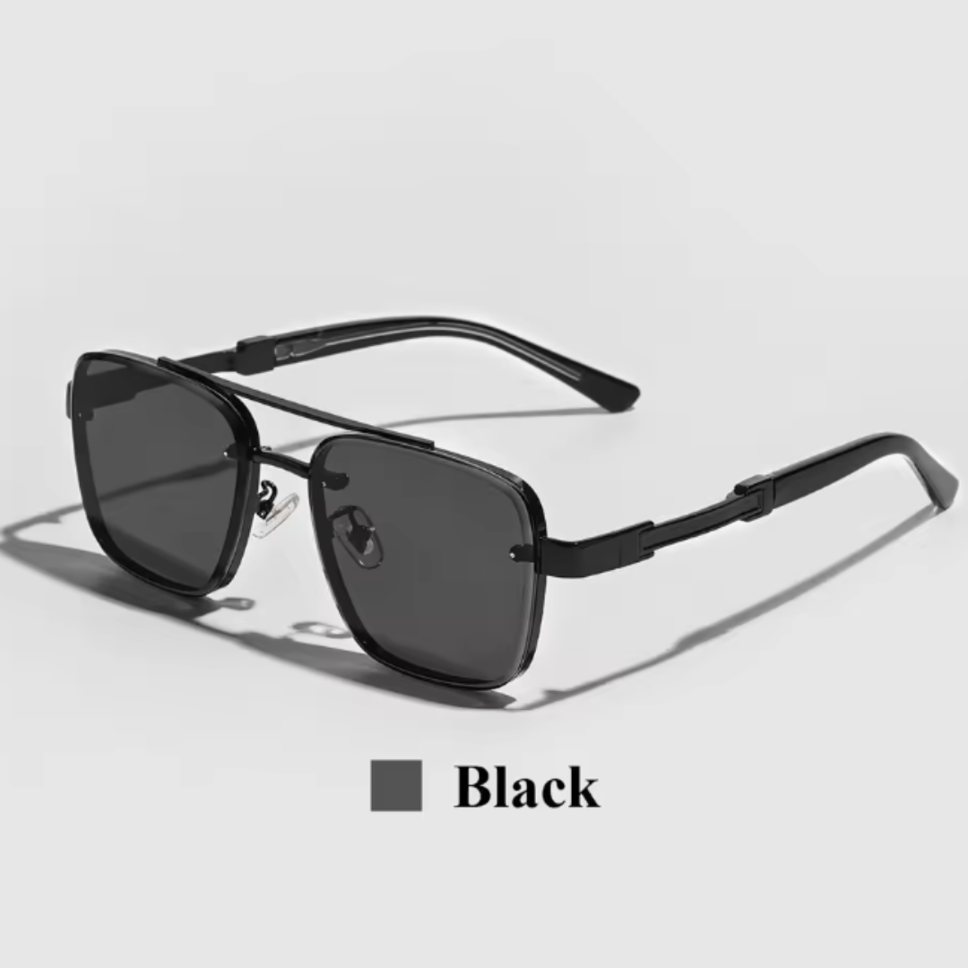 Premium Pilot Gradient Shades - Luxury Gradient Square Pilot Sunglasses with Metal Frame