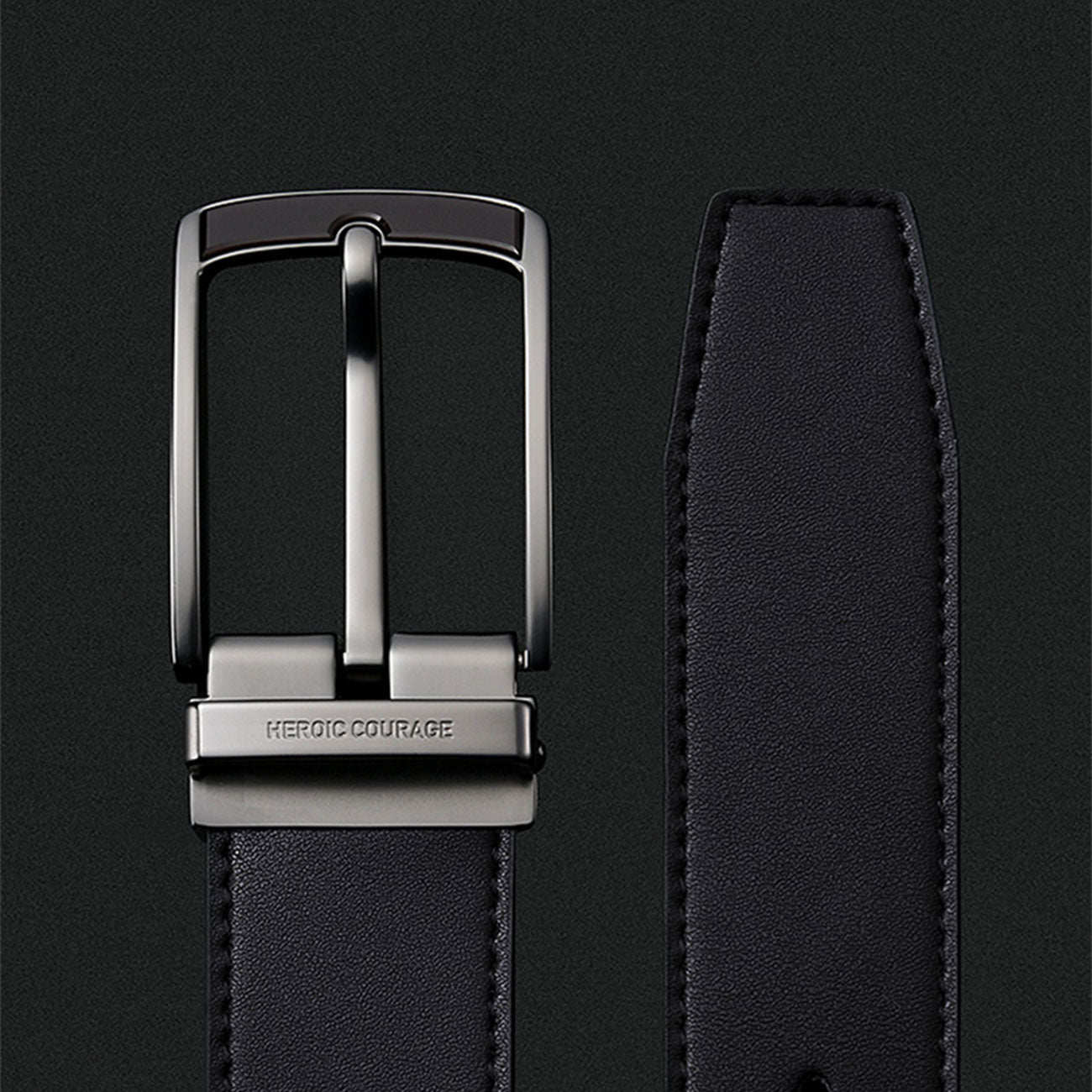 SuitLock Signature - Men’s 2025 Genuine Leather Pin-Buckle Belt – Classic Business Suit