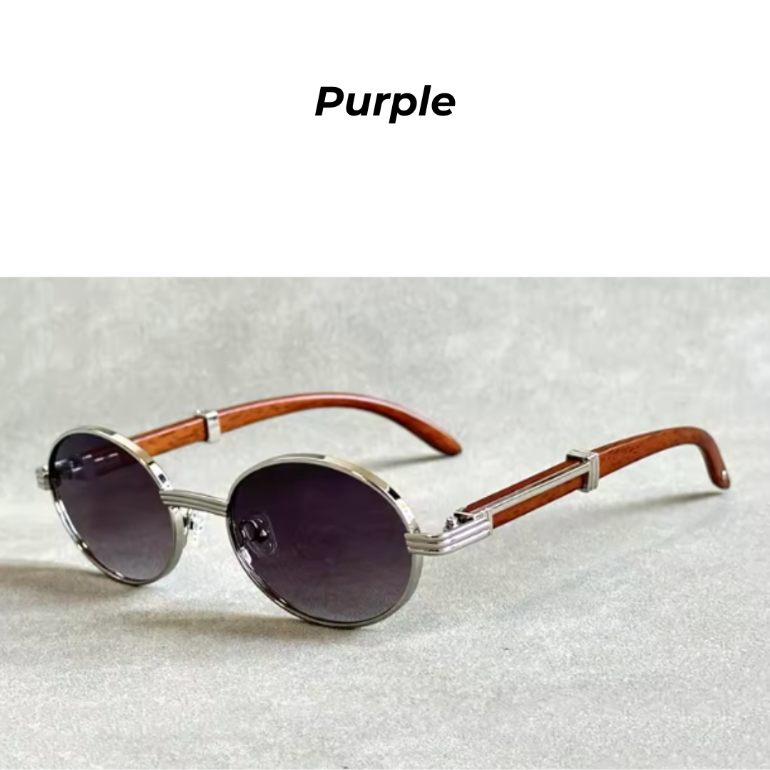 Woodland Aura Ovals - TimberOval Unisex Designer Wooden Sunglasses