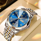Duke Horizon - Men's Luxury Quartz Watch with Stainless Steel Build, Date & Week Display, Waterproof Design