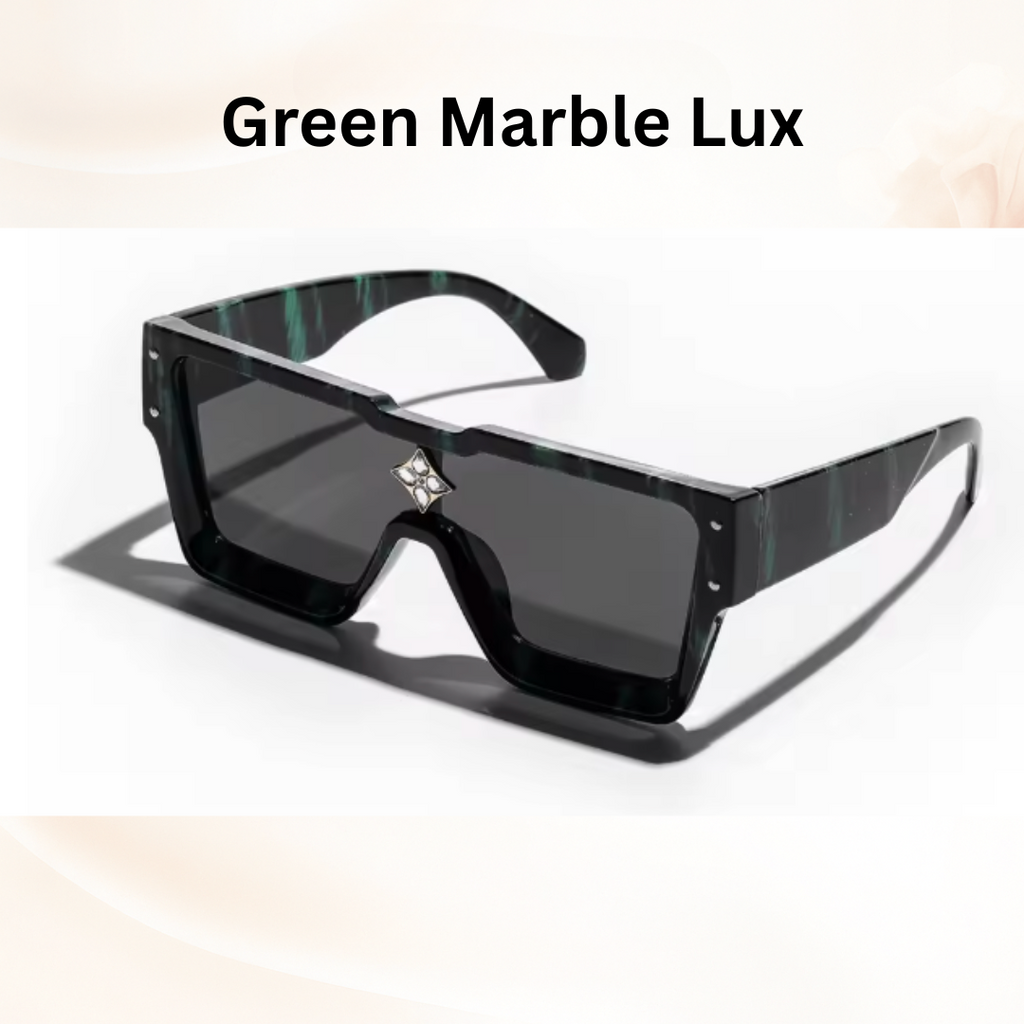 Luxury Millionaire Shades - Retro Square Sunglasses