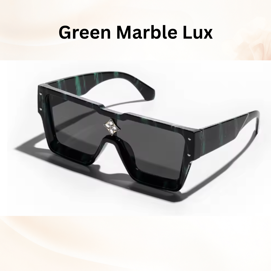 Luxury Millionaire Shades - Retro Square Sunglasses