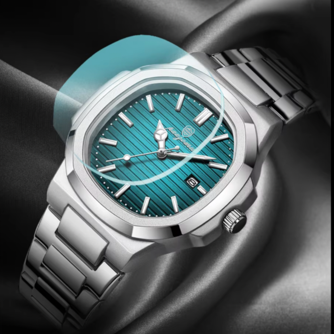 Vertex Executive Chronograph - 2025 Vertex Series Quartz Chronograph Men’s 3ATM Waterproof Stainless-Steel Business Watch