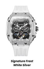 Gelatu 2025 Signature Series – Men's Large Dial Mechanical Watch with Luminous Accents & Diamond Detailing