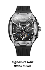 Gelatu 2025 Signature Series – Men's Large Dial Mechanical Watch with Luminous Accents & Diamond Detailing