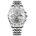 Aeterna Tempus - CylaLuxe Luxury Men's Automatic Watch Gold & Silver